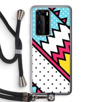 Pop Art #2: Huawei P40 Pro Transparant Hoesje met koord