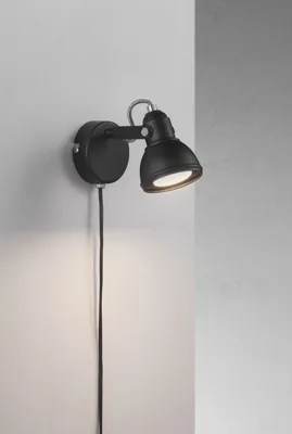Wandlamp wit modern leeslamp &apos;Aslak&apos; Nordlux GU10 modern verstelbaar 185mm