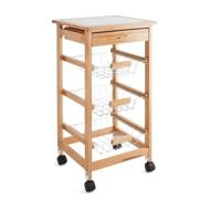 Multifunctionele kar Quid Garbo Bruin Hout 37 x 37 x 76 cm
