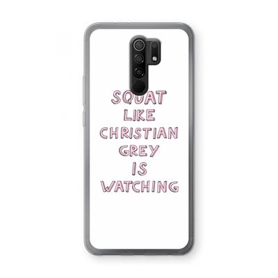 Christian Grey: Xiaomi Redmi 9 Transparant Hoesje