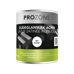 Zijdeglanslak wit op waterbasis (750ml)