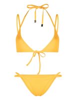 The Attico bikini à bretelles croisées - Jaune