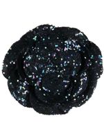 Cynthia Rowley haut-bandeau à fleur oversize ornée de sequins - Noir - thumbnail