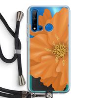 Orange Ellila flower: Huawei P20 Lite (2019) Transparant Hoesje met koord