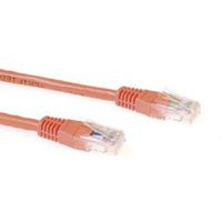 ACT Oranje 2 meter U/UTP CAT6A patchkabels met RJ45 connectoren
