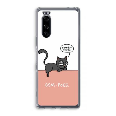 GSM poes: Sony Xperia 5 Transparant Hoesje