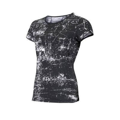 Sjeng Sports Plus Size sport T-shirt Isabella Plus zwart/wit