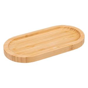 Serveerplankje voor hapjes/fingerfood  - 20 x 10 cm - bamboe hout - borrelplank - tapasplank