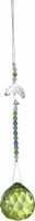 Ophangkristal Cut Glass Bead Tree of Life Green - Model 2 - thumbnail