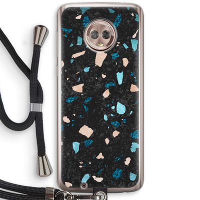 Terrazzo N°11: Motorola Moto G6 Transparant Hoesje met koord