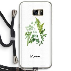 Green Brush: Samsung Galaxy S7 Edge Transparant Hoesje met koord