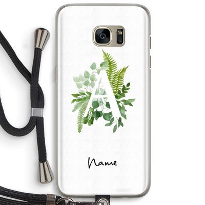 Green Brush: Samsung Galaxy S7 Edge Transparant Hoesje met koord