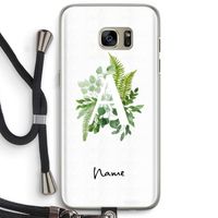 Green Brush: Samsung Galaxy S7 Edge Transparant Hoesje met koord