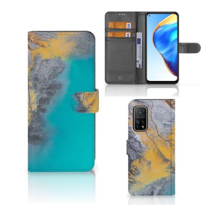 Xiaomi Mi 10T Pro | Mi 10T | Bookcase | Marble Blue Gold