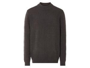 LIVERGY Gebreide heren trui (M, Bruin)