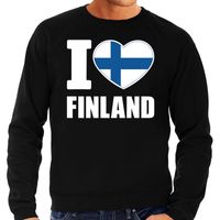 I love Finland sweater / trui zwart voor heren - thumbnail