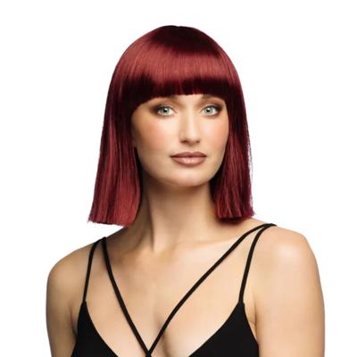 Pruik Djamilla - roodbruin - dames - verkleed pruiken - carnaval