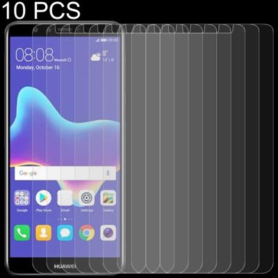 10 stuks 0 26 mm 9H 2.5D getemperd glas Film voor Huawei Y9 (2018)