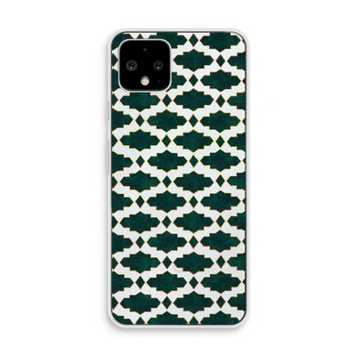 Moroccan tiles: Pixel 4 Transparant Hoesje