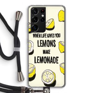 Lemonade: Samsung Galaxy S21 Ultra Transparant Hoesje met koord