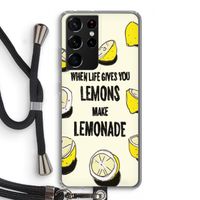 Lemonade: Samsung Galaxy S21 Ultra Transparant Hoesje met koord