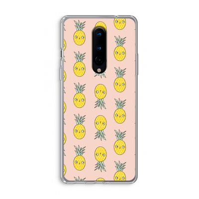 Ananas: OnePlus 8 Transparant Hoesje