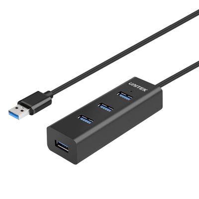 UNITEK Y-3089 interface hub USB 3.2 Gen 1 (3.1 Gen 1) Type-A 5000 Mbit/s Zwart