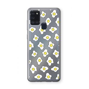 Spiegeleitjes: Samsung Galaxy A21s Transparant Hoesje