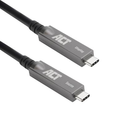 ACT AK4330 USB-C 3.2 Gen2 Active Optical Cable (AOC) | Touchpanels | Video/Data/Power | 4K @ 60Hz | PD 60Watt | 10 meter