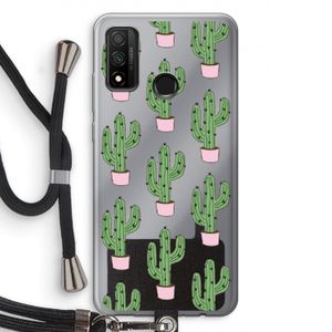 Cactus Lover: Huawei P Smart (2020) Transparant Hoesje met koord