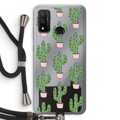 Cactus Lover: Huawei P Smart (2020) Transparant Hoesje met koord