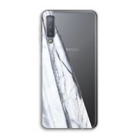 Gestreepte marmer: Samsung Galaxy A7 (2018) Transparant Hoesje