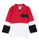 BOSS Kidswear polo à design à empiècements - Rouge