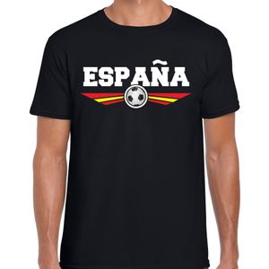 Spanje / Espana landen / voetbal t-shirt zwart heren