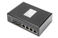 Digitus DN-651106 netwerk-switch Unmanaged L2 Gigabit Ethernet (10/100/1000) Zwart - thumbnail