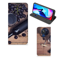 Motorola Moto G9 Play Flip Style Cover Wijn - thumbnail