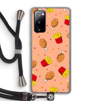 Chicken 'n Fries: Samsung Galaxy S20 FE / S20 FE 5G Transparant Hoesje met koord