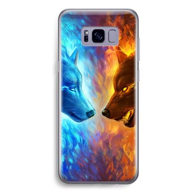 Fire & Ice: Samsung Galaxy S8 Plus Transparant Hoesje