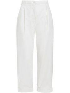 ETRO pantalon chino crop à chevrons - Blanc