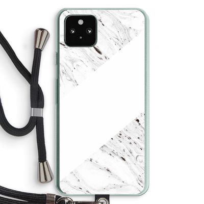 Biggest stripe: Pixel 5a 5G Transparant Hoesje met koord