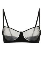 Maison Close soutien-gorge à empiècements en résille - Noir - thumbnail