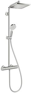 Hansgrohe Crometta E Regendoucheset met thermostaat EcoSmart Chroom