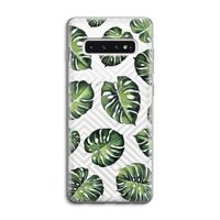Geometrische jungle: Samsung Galaxy S10 4G Transparant Hoesje