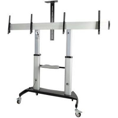 StarTech.com STNDMTVDUO tv-bevestiging 152,4 cm (60 ) Zwart, Zilver