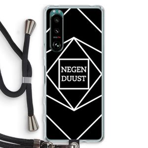 Negenduust geometrisch: Sony Xperia 5 III Transparant Hoesje met koord