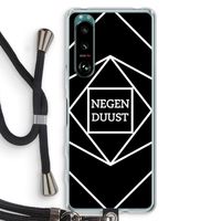 Negenduust geometrisch: Sony Xperia 5 III Transparant Hoesje met koord