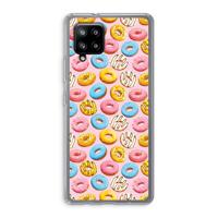 Pink donuts: Samsung Galaxy A42 5G Transparant Hoesje - thumbnail