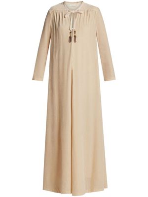 ZIMMERMANN robe Lyrical Tubular en velours - Tons neutres