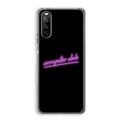 Vice Black: Sony Xperia 10 III Transparant Hoesje