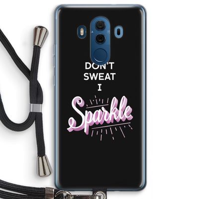 Sparkle quote: Huawei Mate 10 Pro Transparant Hoesje met koord